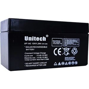 UNITECH 12 Volt 1.2 Amper Bakımsız Kuru Akü