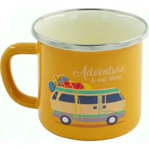 Retro Emaye Kupa Bardak Adventure 330 cc ( Sarı )