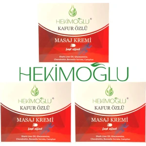 3 Adet  Kafur Özlü Masaj Kremi 100 ml