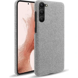 For Samsung Galaxy S23 Cep Telefonu Koruyucu Kasası Kabuk Düz Renk Sert Pc+Bez Telefon Kapağı (Yurt Dışından)