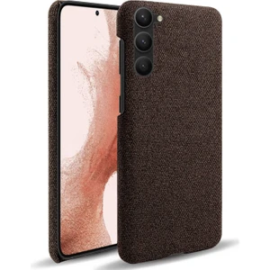 For Samsung Galaxy S23 Cep Telefonu Koruyucu Kasası Kabuk Düz Renk Sert Pc+Bez Telefon Kapağı (Yurt Dışından)