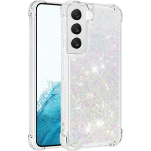 For Samsung Galaxy S23 Yb Quicksand Serisi-1 Anti-Drop Telefon Kapağı Sıvı Yüzen Pırıltılı Pullar Koruyucu Tpu Telefon Kılıfı (Yurt Dışından)