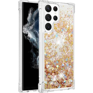 For Samsung Galaxy S23 Ultra Glitter Için Seri-1 Serisi-1 Serisi ve Akış Akıcı Kılıf Akışlı Kılıf Yumuşak Tpu Anti-Çizelge Koruyucu Telefon Kapağı (Yurt Dışından)