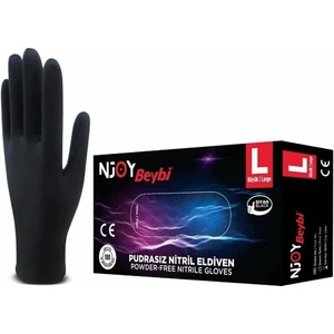 Njoy Siyah Nitril Eldiven Large