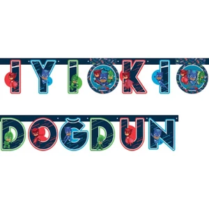 Pijamaskeliler Temalı Iyi Ki Doğdun Banner