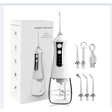 Beautifyy Oral Irrigator Diş Ölçekleyici 4 Hız Ayarı Diş Duşu Taşınabilir Diş Su Jeti 300 ml Ipx6