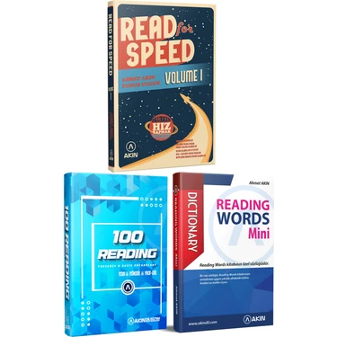 Akın Dil Eğitim Akın Dil 2023 Akın Dil Reading Plus+Akın Dil 100 Reading+Akın Dil Reading Words