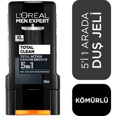 L'oreal Paris Men Expert Total Clean Kömürlü Duş Jeli 300