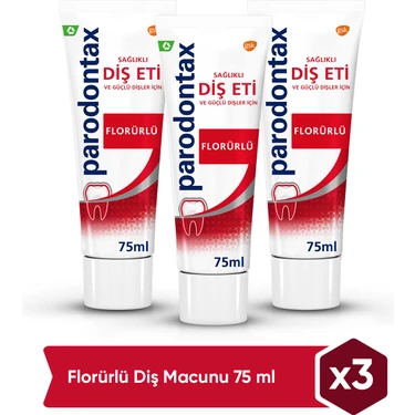 Parodontax Florürlü Diş Macunu 75ML x 3