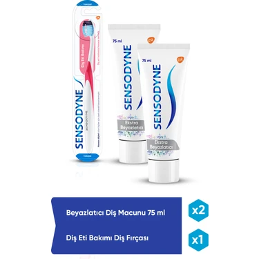 Sensodyne Diş Macunu 75 ml x 2 Adet + Diş Eti Bakımı