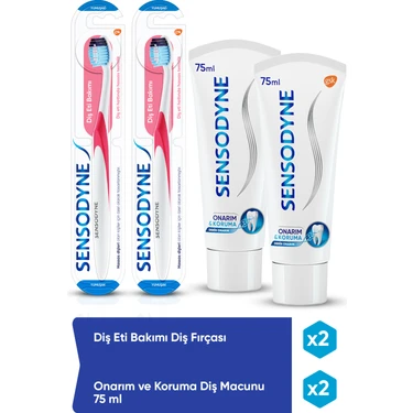 Sensodyne Onarım Ve Koruma X2 + Diş Eti Bakım Fırça