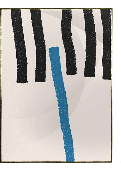 Çizgiler Dekoratif Pastel Renkler Modern Poster P-000454