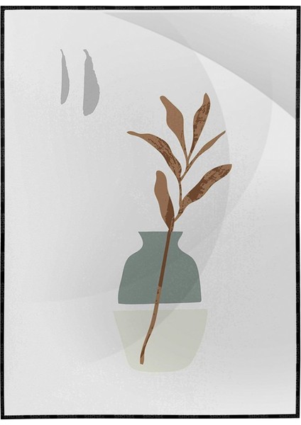 Saksıda Bitkiler Illüstrasyon Modern Poster P-001320