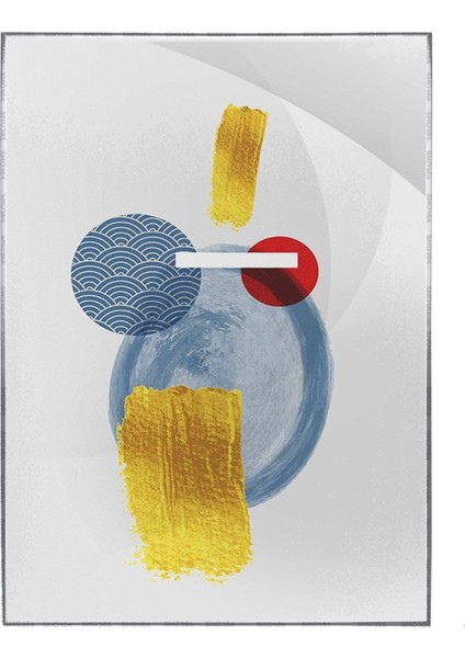 Şekiller Modern Karışık Renkler Modern Dekoratif Poster P-003060