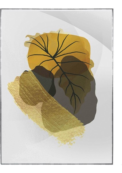 Bitki Yapraklar ve Şekiller Modern Poster P-003167