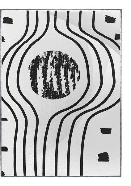 Gezegenler Şekiller Siyah Gri Renkler Modern Poster P-003381