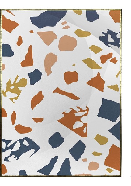 Şekiller Karışık Renkler Modern Poster P-003706