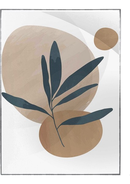Aardenton Arka Plan Yeşillik Çizgisi Form Modern Poster P-003963