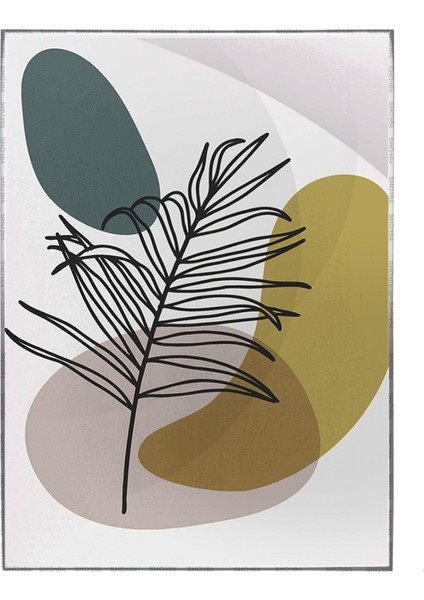 Bitki Yapraklar ve Şekiller Modern Poster P-002095