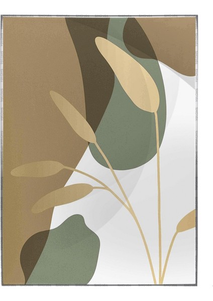 Yapraklar Karışık Renkler Illüstrasyon Modern Poster P-001592