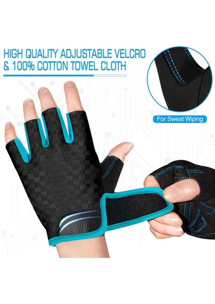 Açık Hava Fitness Eldivenleri Blue-M (Yurt Dışından) fiyatları