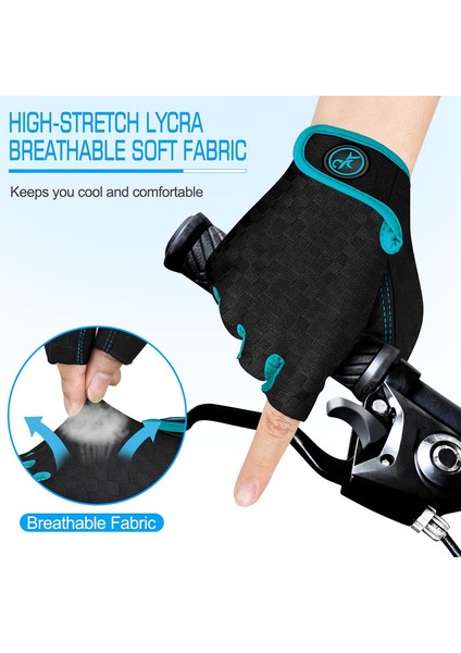 Açık Hava Fitness Eldivenleri Blue-M (Yurt Dışından) fırsatları