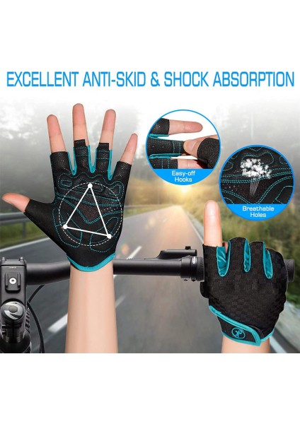 Açık Hava Fitness Eldivenleri Blue-M (Yurt Dışından) indirimleri