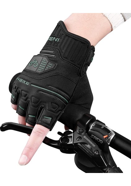 Yarım Parmak Bisiklet Eldivenleri Green-S (Yurt Dışından)