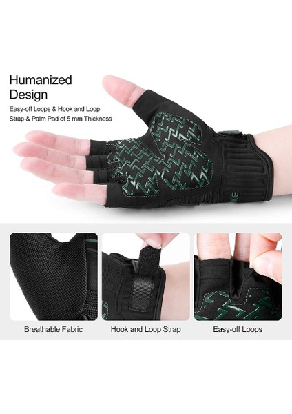 Yarım Parmak Bisiklet Eldivenleri Green-S (Yurt Dışından) indirimleri