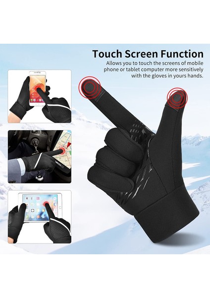 Dokunmatik Ekranlı Koşu Eldivenleri (L) (Yurt Dışından) fırsatları