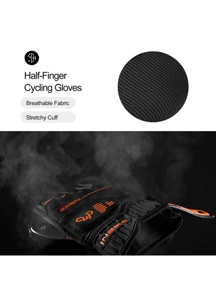 Yarım Parmak Bisiklet Eldiveni Orange-S (Yurt Dışından) fiyatları