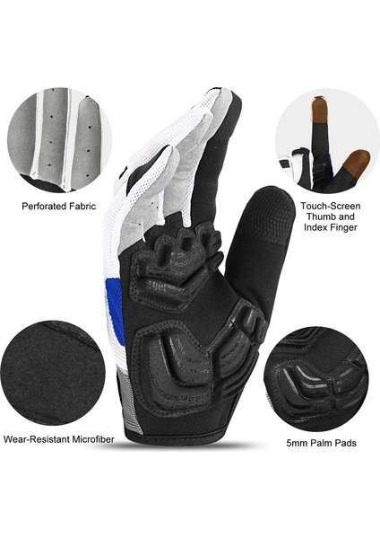 Dokunmatik Ekranlı Bisiklet Eldivenleri Blue-2xl (Yurt Dışından) modelleri