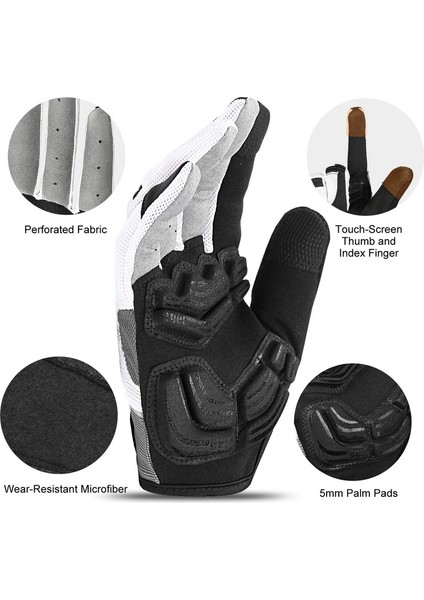 Dokunmatik Ekranlı Bisiklet Eldivenleri Grey-Xl (Yurt Dışından) modelleri