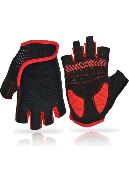 Silikon Bisiklet Eldivenleri Red-M (Yurt Dışından)