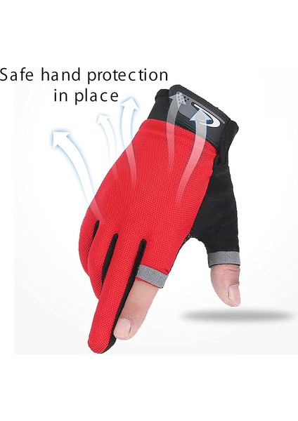 Açık Iki Parmaklı Bisiklet Eldivenleri Yeşil (Yurt Dışından) modelleri