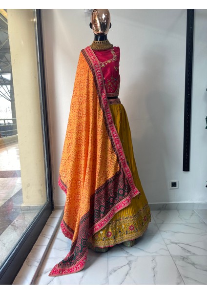 Aashivs Collection Hint Elbisesi - Lehenga10