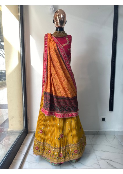 Aashivs Collection Hint Elbisesi - Lehenga10