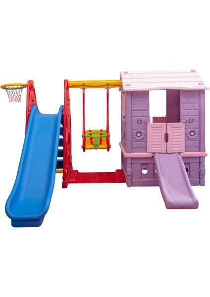 Çocuk Oyun Parkı - Oyun Evi Kaydırak Salıncak Set - Çocuk Salıncak - Çocuk Kaydırak - Anaokulu - Kreş fiyatları