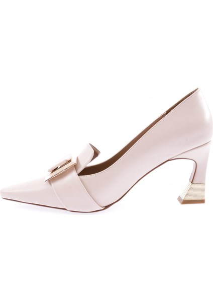 3015-23Y Kadin Metal Aksesuarli Kadeh Topuklu Ayakkabi modelleri