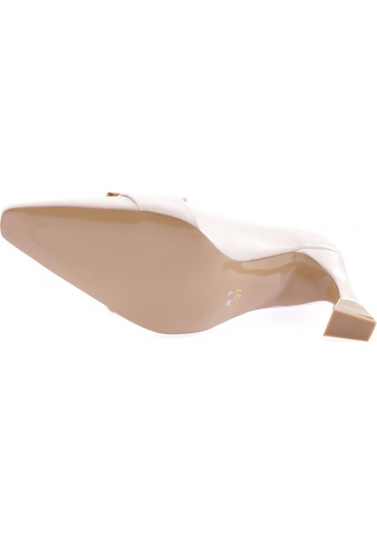 3015-23Y Kadin Metal Aksesuarli Kadeh Topuklu Ayakkabi indirimleri