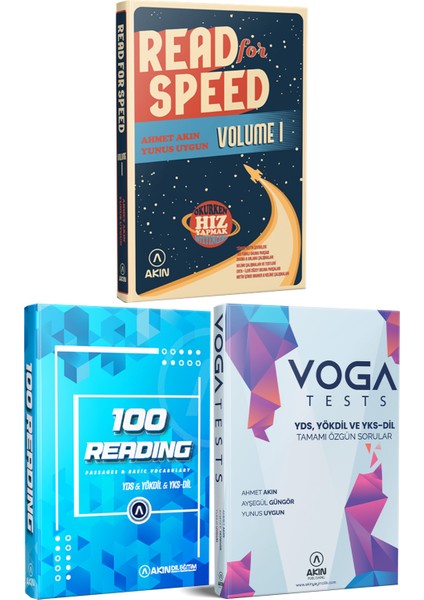 Akın Dil 2023 Akın Dil Read For Speed 1+Akın Dil 100 Reading+Akın Dil Voga Tests