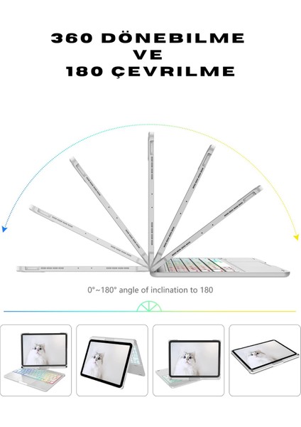 iPad Pro 11 Inç (4. Nesil) Klavyeli Kılıf A2761 - A2759 - A2435