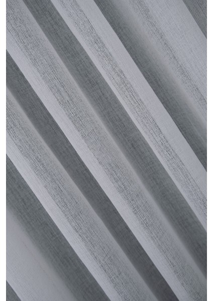 Taç Kumlu Keten Krem 1/3 Sık Pile Tül Perde Tek Kanat - Krem 100 x 270 cm