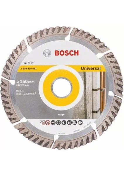 150 mm Universal Beton-Yapı Malzemeleri Için Elmas Testere