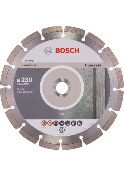 Standart Beton Için Elmas Testere 230 mm