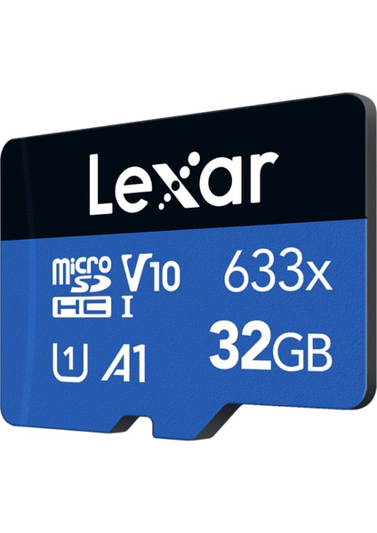 32GB 633X High-Performance Microsdhc U1 V10 C10 UHS-I 100MB/s Hafıza Kartı (Blue Series)