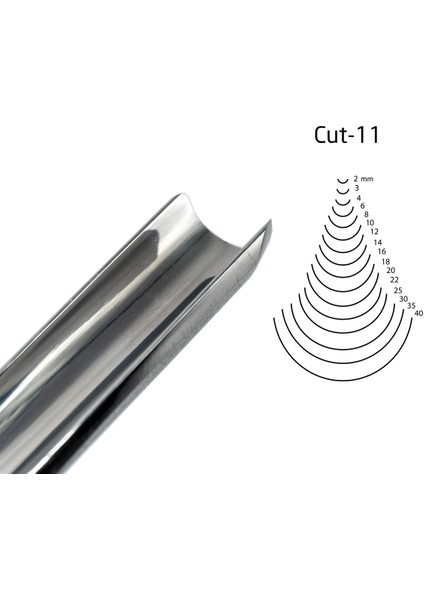 Kırschen Two Cherries Düz Tip Geniş Oluklu Iskarpela 16 mm CUT11 (3111016)