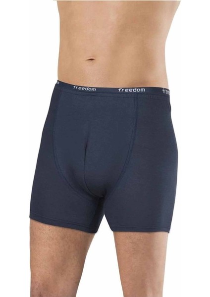 Bambu Düz Renk Erkek Boxer Lacivert - 1275A
