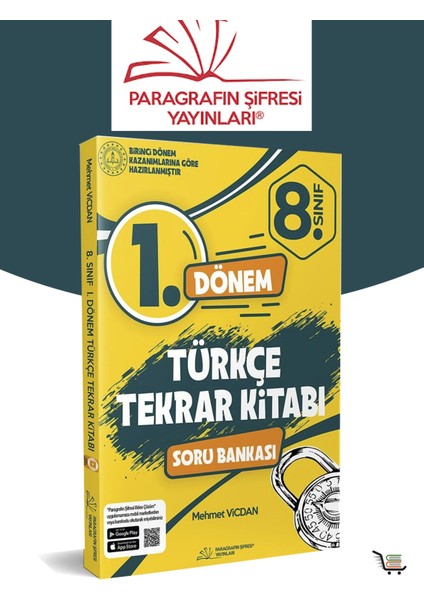 Paragrafın Şifresi Yayınları 8.Sınıf 1.dönem Türkçe Tekrar Kitabı