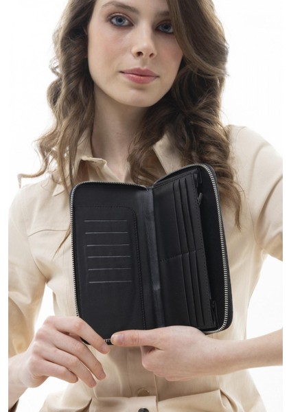 United Colors Of Benetton Kadın Büyük Boy Cüzdan BNT 846 - Siyah - STD fiyatları